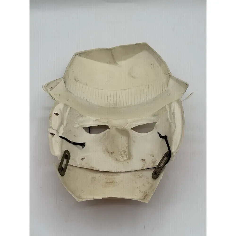 Vintage Ben Cooper Dick Tracy Moving Jaw Halloween Mask Vacuform Costume Rare